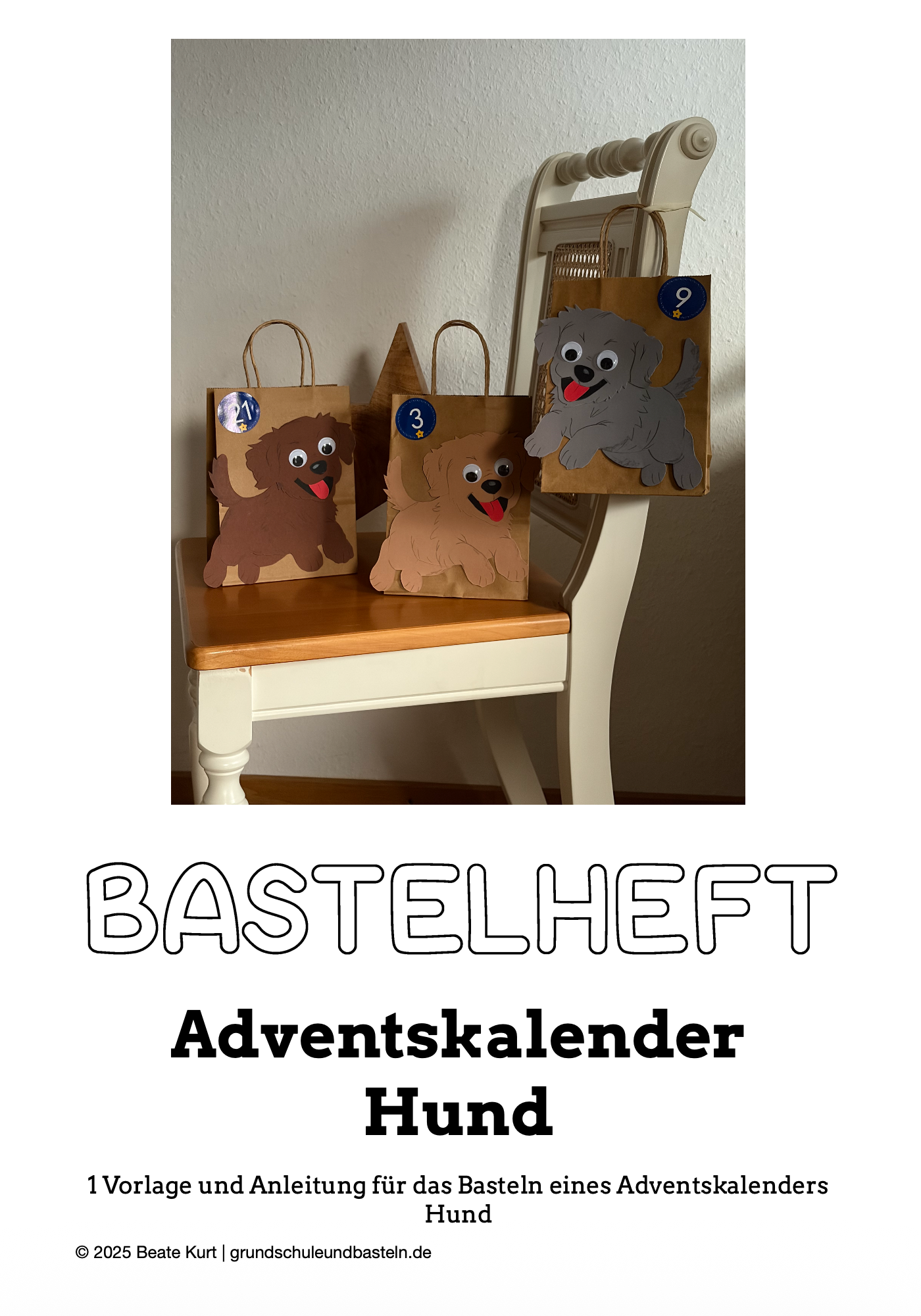 Bastelheft: Adventskalender Hund