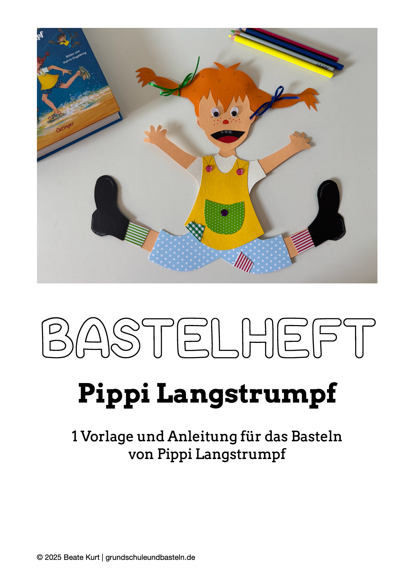Bastelheft: Pippi Langstrumpf