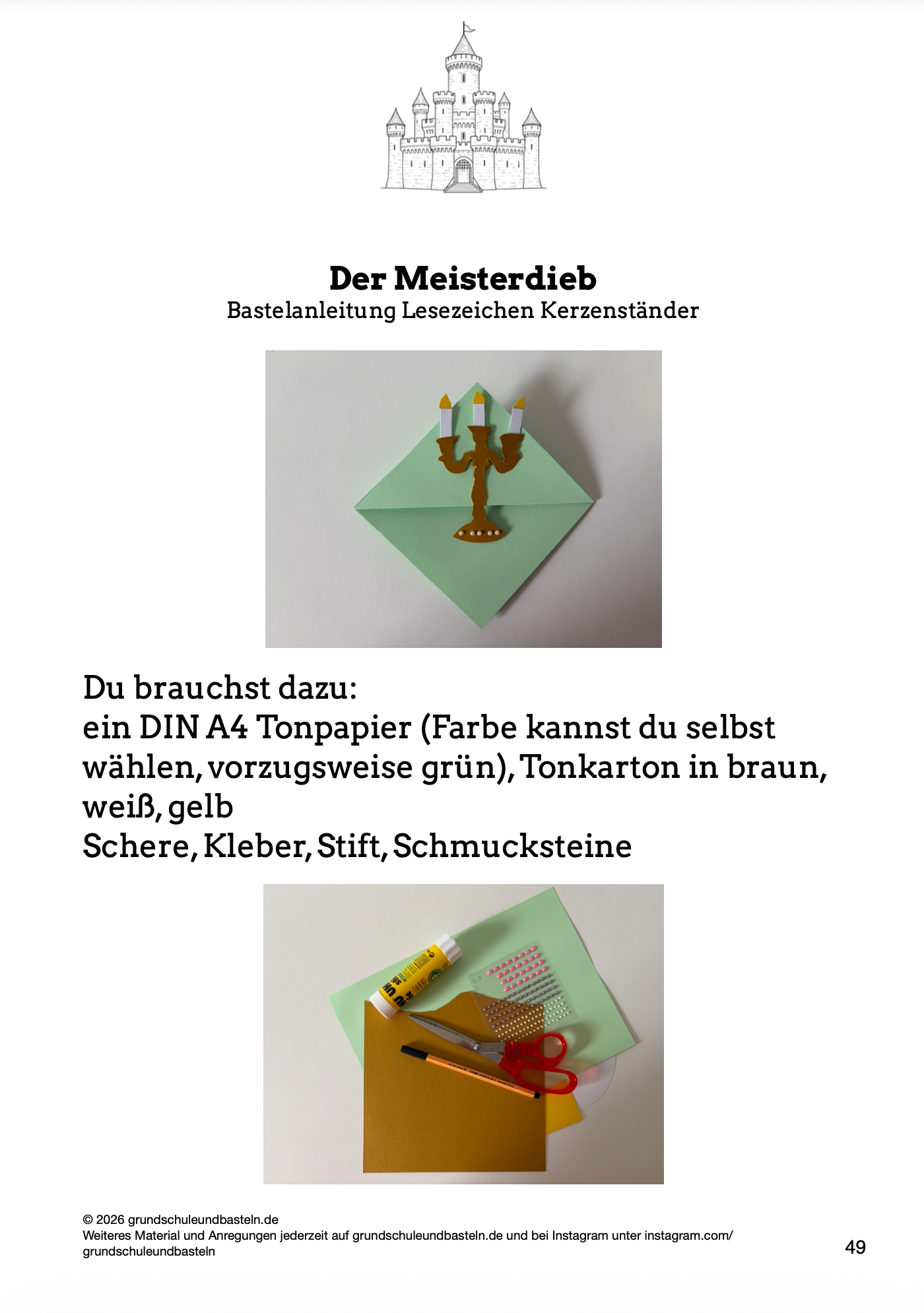 Begleitmaterial: Der Meisterdieb