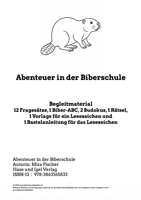 NEU: Abenteuer in der Biberschule – Begleitmaterial