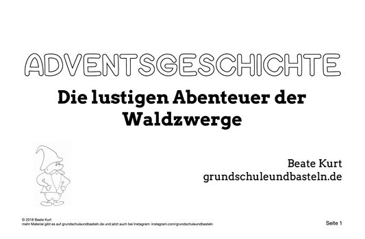 Lerngeschichte: Die lustigen Abenteuer der Waldzwerge