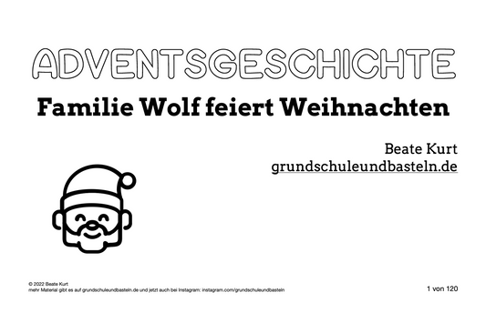 Lerngeschichte: Familie Wolf feiert Weihnachten