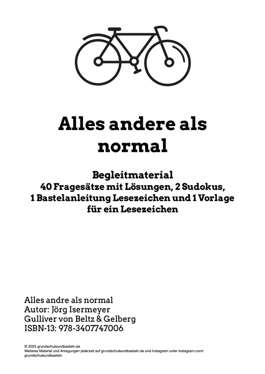 Schuljahresendspurt: Klassenlektüre – Alles andere als normal