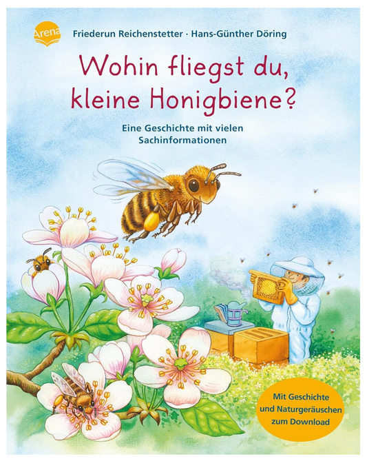 Auf der Wiese: Wohin fliegst du, kleine Honigbiene?