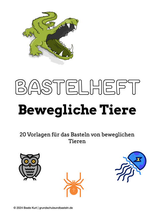 Mit Spaß basteln: Bewegliche Tiere