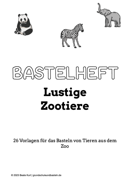 Viele Zootiere basteln