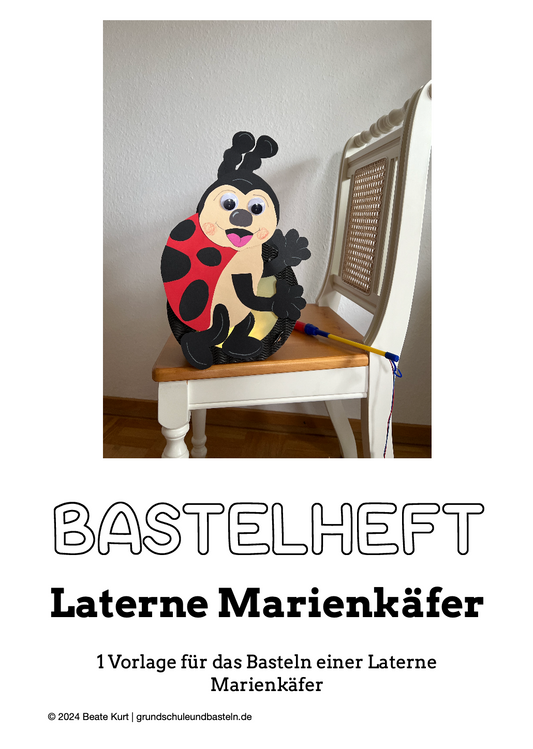 Laternenzeit: ein Bastelheft – Laterne Marienkäfer