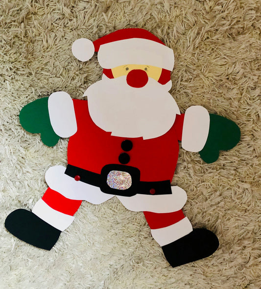 Advent: Einen beweglichen Weihnachtsmann basteln