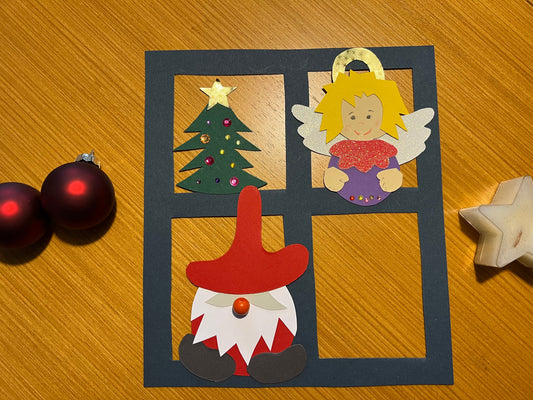 Der dritte Advent: Ein Weihnachtsfenster in vier Etappen gestalten