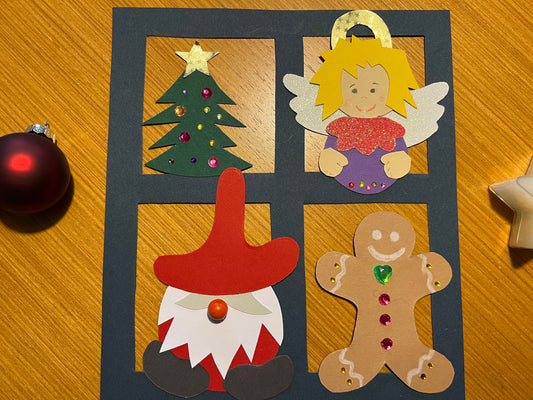 Der vierte Advent: Ein Weihnachtsfenster in vier Etappen gestalten