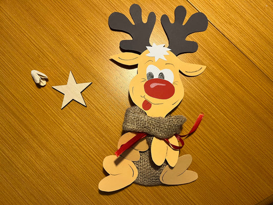 Advent: Elch im Sack basteln