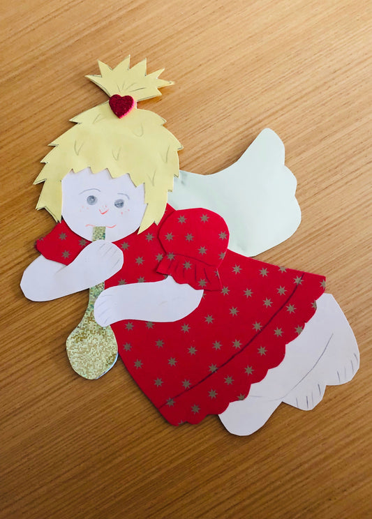 Advent: Fliegendes Engelchen mit Posaune