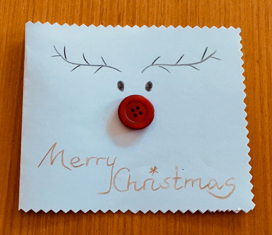 Advent: Einfache Weihnachtskarte Elch
