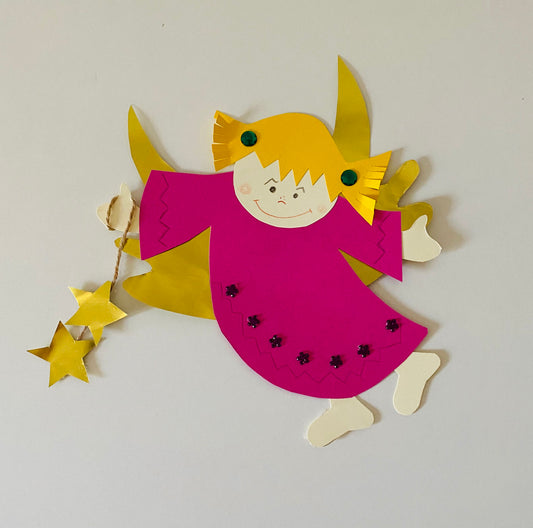 Advent: Kleinen Goldengel basteln