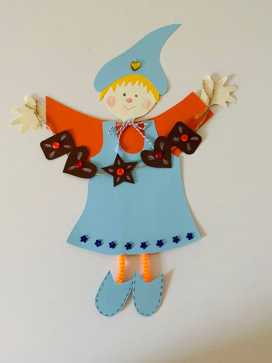 Basteln im Advent: ein Lebkuchenmädchen