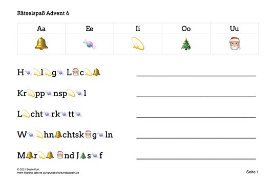 Advent: Kleiner Rätselspaß 6