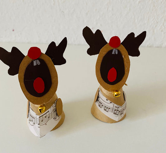 Advent: Kleine Elchsänger basteln