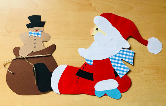 Advent: Sitzender Weihnachtsmann
