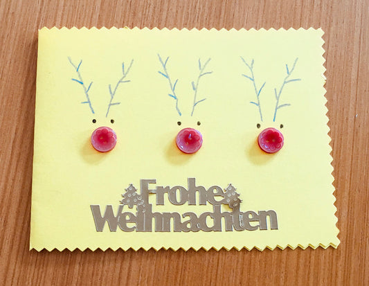 Advent: Weihnachtskarte mit Elchen gestalten