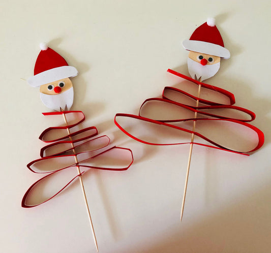 Advent: Weihnachtsmann am Stiel
