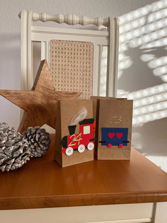 Adventskalender: Eisenbahn basteln