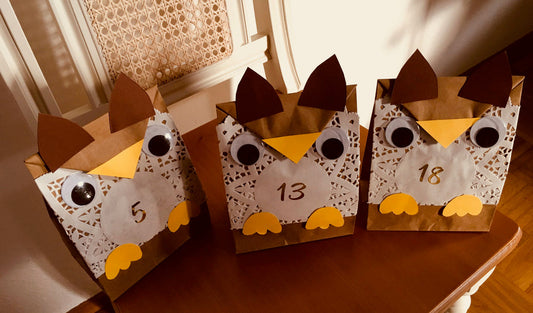 Adventskalender: 24 Tüten-Eulen basteln