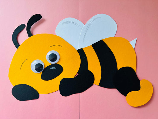 Auf der Wiese: Fensterbild - Bienchen Träumer
