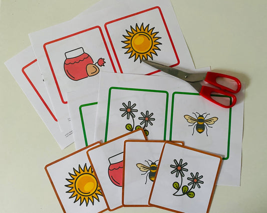 Bienen: Ein Kartenspiel basteln