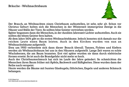Brauchtum: Der Weihnachtsbaum