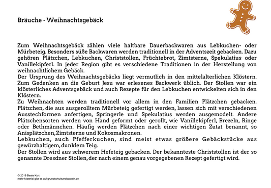 Brauchtum: Weihnachtsgebäck
