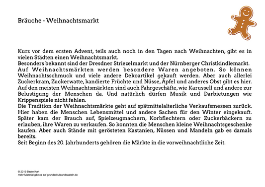 Brauchtum: Der Weihnachtsmarkt
