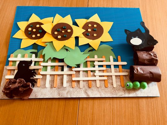 Im Sommer: Eine Collage gestalten - Sommer im Garten