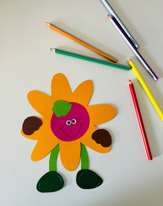 Auf der Wiese: Eine lachende Blume