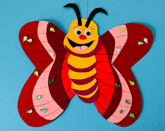 Auf der Wiese: Lustiger Schmetterling Ida