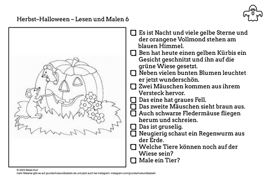 Herbst: Lesen und Malen 6