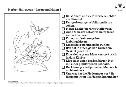 Herbst: Lesen und Malen 8