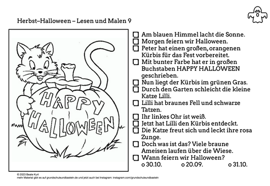 Herbst: Lesen und Malen 9