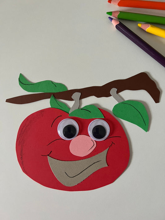 Im Herbst: Bastelidee – letzter Apfel