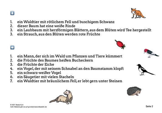 Im Wald: Rätselspaß für alle 6