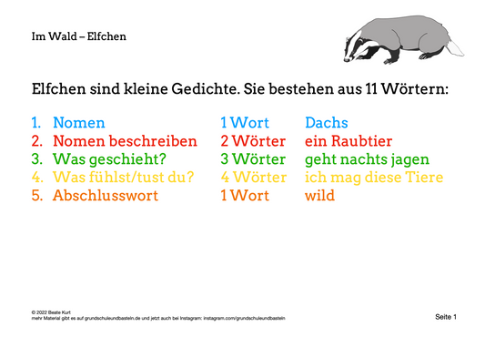 Im Wald: Gedichte schreiben – ein Elfchen