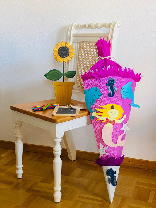 Bastelprojekt Schultüte: Meerjungfrau – Schultüte