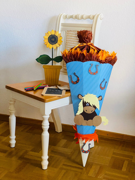 Bastelprojekt Schultüte: Pferchen – Schultüte