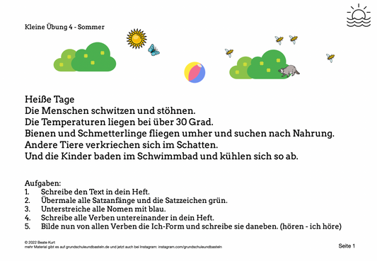Sommer: Kleine Übung 4