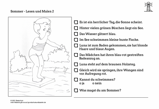 Sommer: Lesen und Malen 2
