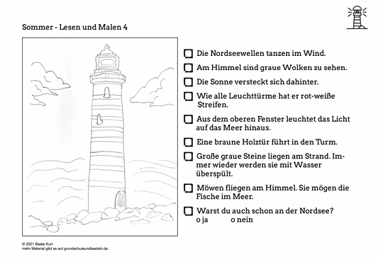 Sommer: Lesen und Malen 4