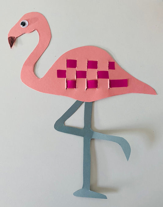 Im Zoo: Einen Flamingo flechten