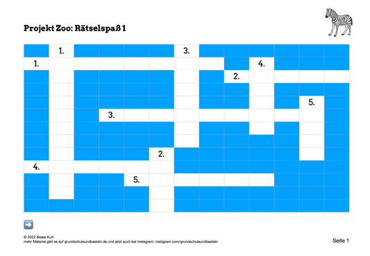 Im Zoo: Ein Rätselspaß 1