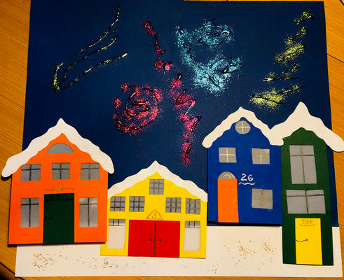 Advent: Collage - Silvester in der Stadt