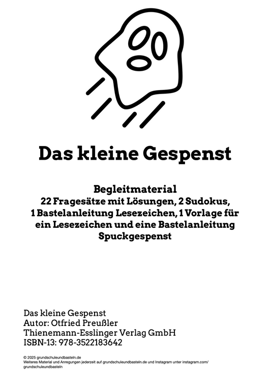 Ein bekanntes Kinderbuch lesen – Das kleine Gespenst
