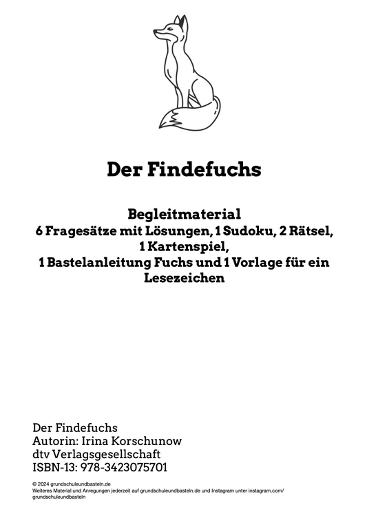 Gemeinsam lesen: Klassenlektüre – Der Findefuchs